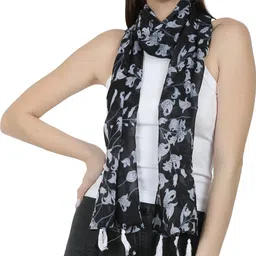 stolevilla Printed Chiffon Women Multicolor Scarf, Stole, Fancy Scarf image 2