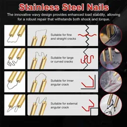 flipkart smartbuy Plastic Welding Gun Clip Welding Gun for Bike and Car Garage with 200 Clips Alternator Welding Machine image 4