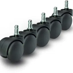 shinjai Black Pin Type Nylon Office Casters Wheel Appliance Furniture Caster image 1