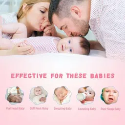 omvista Mustard Seeds Baby Pillow Pack of 1 Smiley image 5