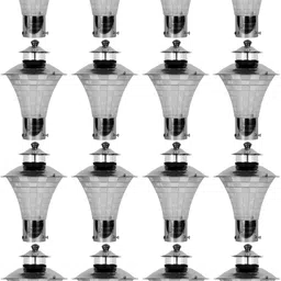 Garden Light Lour (Steel, 18 Cms, Pack of 16 Pcs) Gate Light Outdoor Lamp-image-19