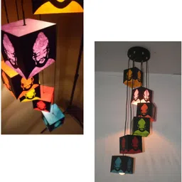 whisk Colorful Acrylic Buddha Pendant Light | Indoor for Home & Meditation Spaces Pendant Lamp Ceiling Lamp image 5