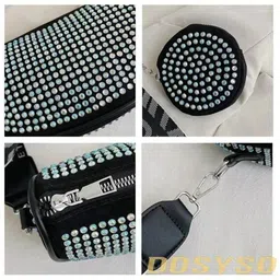 dosyso Multicolor Women Sling Bag Rhinestone crossbody sling bag for Women girls party wedding combo coin Purse image 5