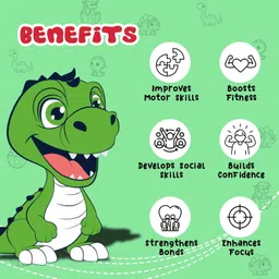 synco Little Champ Dino Basketball - Kids Basketball - Size: 1 image 4