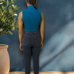 kotty Women Regular High Rise Black Jeans image 3