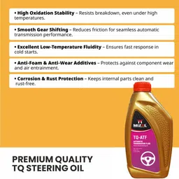 mizol New Premium Quality Pack Of 3 TQ-AFT 500ml Automatic Heavy-Duty Steering Transmission Oil image 4