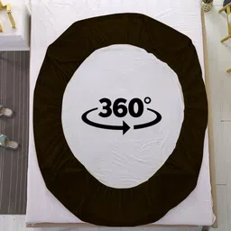 releife Double Size Fitted Terry Cotton Stretchable, Waterproof Mattress Cover image 5