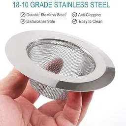 induxin Kitchen Sink, Basin, Bathroom Sink, Bathtub Stainless Steel Push Down Strainer image 3