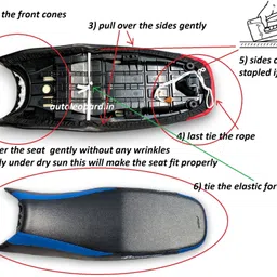 autoleopard NEW GLAMOUR "X" 125 BS6 BIKE SEAT COVER Single Bike Seat Cover For Hero Glamour image 5