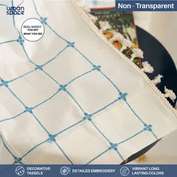 urban space 152 cm (5 ft) Window Cotton Room Darkening Curtain Single Curtain image 3