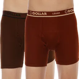Pack of 2 Dollar Lehar Combed Cotton Solid Men Trunk image 1