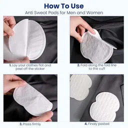 rhhg e com Disposable Underarm Sweat Pads@20pcs Sweat Pads image 3