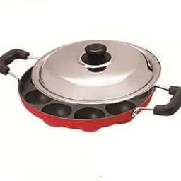 padchaaya Non Stick 12 Cavity Appam Patra/Appam Maker With Lid with Lid 0.5 L capacity 23 cm diameter-picture-17