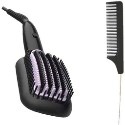 PHILIPS BHH880 Heated Straightening Brush with Thermoprotect Technology & Tail Comb with Steel Pin and Coarse Tooth Personal Care Appliance Combo-picture-10