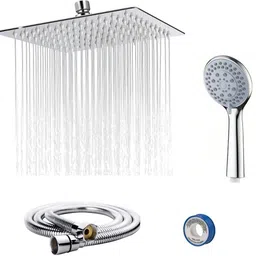 ontap Combo Pack of 4, Hand Shower with Hose Pipe, 6 inch shower and Teflon Tape Handheld-picture-27