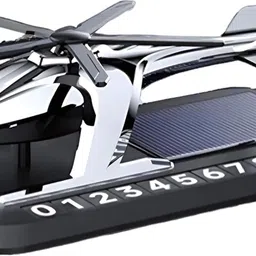 glowmyst ® Solar Car Parking Number Plate Helicopter Car Perfume Car Freshener Diffuser image 1