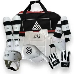 axg new goal Durable and Stylish Karate Kit (8 Items) Small For Age 6 to 10yrs Boxing Kit-picture-16