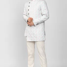 peter england elite Men Single Breasted Printed Suit image 5