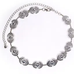 syga Women Casual, Evening, Formal, Party Silver Metal Belt-picture-18