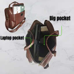 nidus Men & Women Brown Messenger Bag image 3