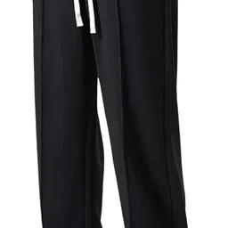 valley Men Solid Black Track Pants image 1
