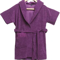 elevanto Purple Small Bath Robe-picture-24
