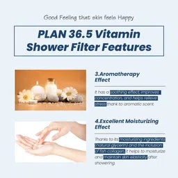 plan 36.5 Vitamin Shower Filter(Lemon Flavor) Tap Mount Water Filter image 3