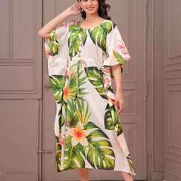 nayo Women Kaftan Multicolor Maxi/Full Length Dress image 3