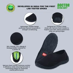 doctor extra soft Women's Memory Foam Shoes for Walking Running Gym Training Sports Slipon Sneaker Slip On Sneakers For Women image 4