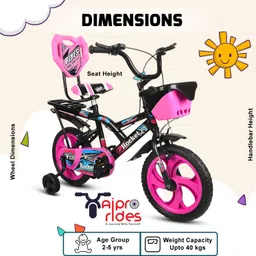 nexova 14T ROCKY BABY PINK 14 T (inch) Road Cycle image 3