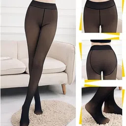 HSR Thermal Winter Fake Translucent Tights Women Pyjama Thermal image 2