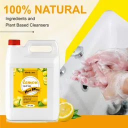 black care Rose & Lemon Handwash Liquid Can 5 L x2 | Germ Protection | Soft Moisturized Hand Wash image 3