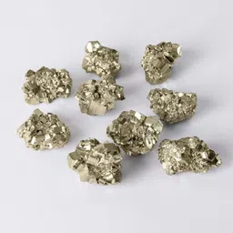 agatesvibe 1PCS Natural Stone Raw Pyrite and Minerals Crystal Healing Regular Oval Crystal Stone image 2