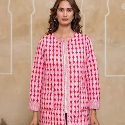 navyas fashion Cotton Floral Print Coat For Women-picture-28