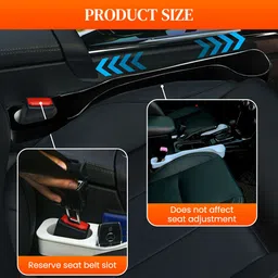 verilux 2Pcs Car Seat Gap Filler Organizer with Cup Holder for Car Trunk Organizer image 5