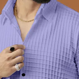 jackbella Men Regular Fit Self Design Casual Shirt image 2