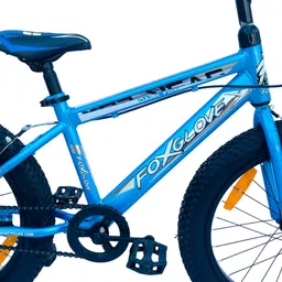 foxglove DARKFOX 20T METTALIC BLUE V BRAKE FOR AGE 5 TO 10 YRS 95 % FITTED 20 T (inch) Road Cycle image 2