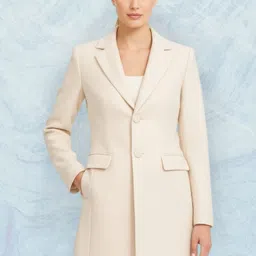 pepzoo Women Solid Double Breasted Casual Blazer image 1