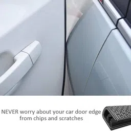 lakshmina enterprises Heavy Duty Guard Door Protection Rubber Beading Roll Fit for All Cars-5 Meters Car Beading Roll For Door, Window, Window Sill, Bonnet, Bumper image 3