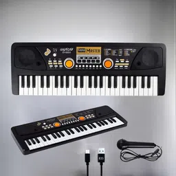 just97 49-Keys Musical Piano with Mic for Kids Analog Portable Keyboard For Kids_A141 image 1