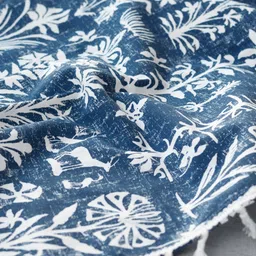 tranquebar curtain co. 152 cm (5 ft) Window Cotton Room Darkening Curtain Single Curtain image 3