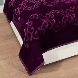 gkm Floral Double Mink Blanket for Heavy Winter image 2