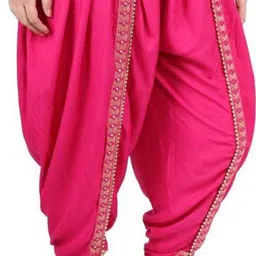 srisaras Embroidered Rayon Women Harem Pants image 3