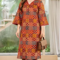 tabeedah Women Viscose Rayon Kurta Palazzo Set-picture-18