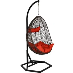outkraft Bern Wicker Swing In Black Finish image 3