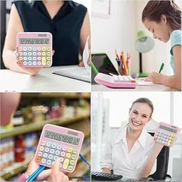 sanmati SM-73-12 Digits Large LCD Display Small Desktop Calculator 12 Digits Large LCD Display Small Desktop Calculator Mechanical Switch Basic Calculator image 4