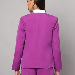 brinns Women Solid Single Breasted Formal Blazer image 2