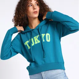 tokyo talkies Women Full Sleeve Printed Hooded Sweatshirt-picture-35
