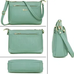 exotic Green Women Sling Bag Pop colour Sling bag image 2