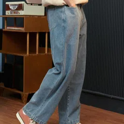 kotty Men Regular Mid Rise Light Blue Jeans image 3